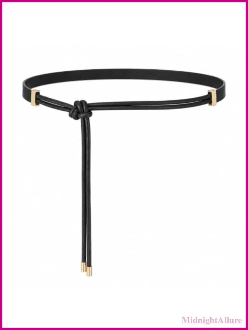 Faux Leather Knotted Wrap Belt Women Thin Tie Waist Belt